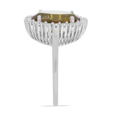 BUY NATURAL FLUORITE GEMSTONE BIG STONE RING IN STERLING SILVER